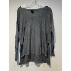 Rue21 Drop Shoulder Gray Knit High Low Sweater XS